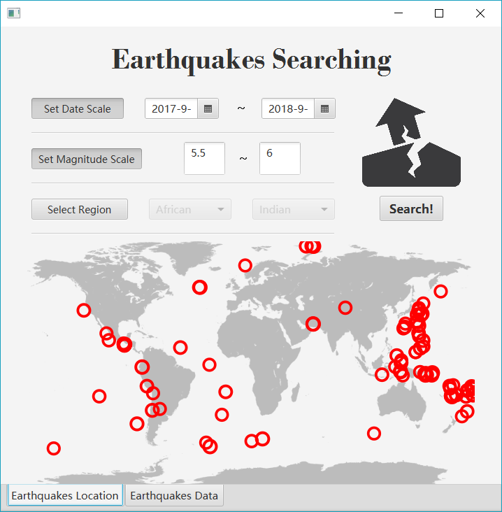 Earthquakes Search